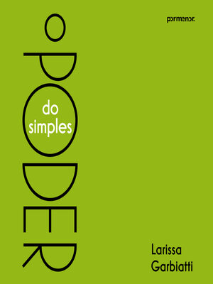 cover image of O poder do simples